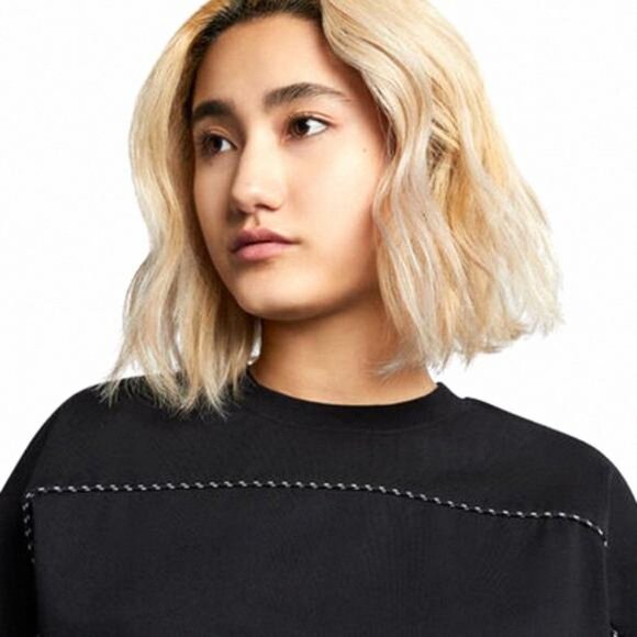 💖MEGA SALE💖Converse Lightweight Jersey Crewneck Sweatshirt 10018946-a01 Women - Picture 5 of 7